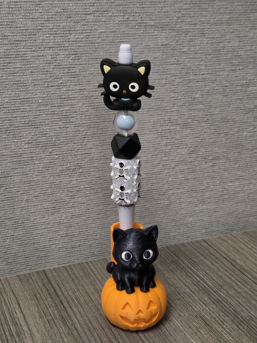 Cute Black Cat And Fall Theme Pen - Free Refills Included